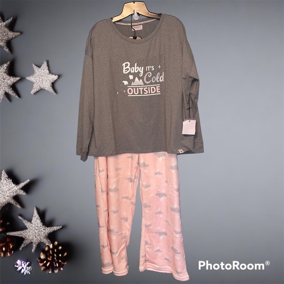 BearPaw 2-Piece Baby It’s Cold Outside Pajama Set Fleece Pants Size 3X - Picture 1 of 9